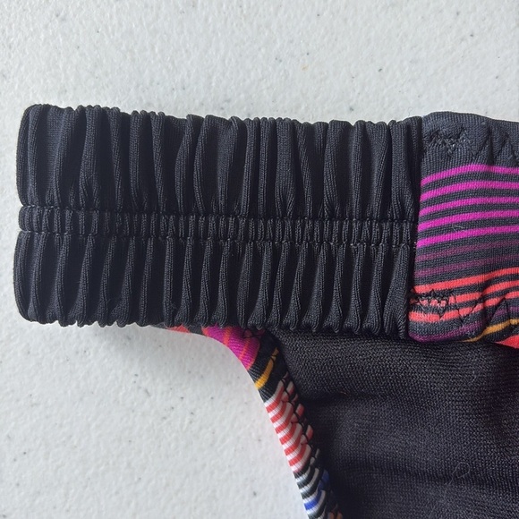 Athleta Capri Stripe Side Smocked Bikini Bottom NEW! - Picture 6 of 6